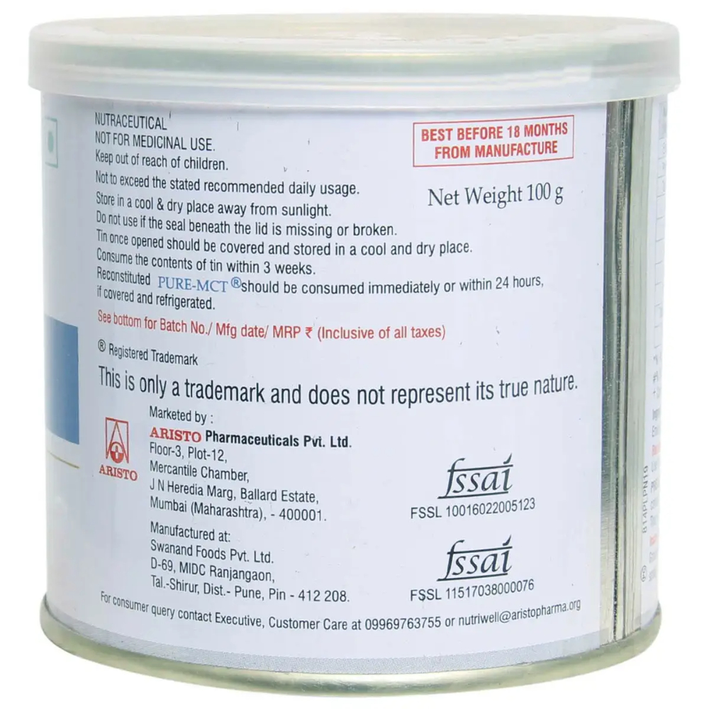 Pure MCT Powder 100 Gms view 2