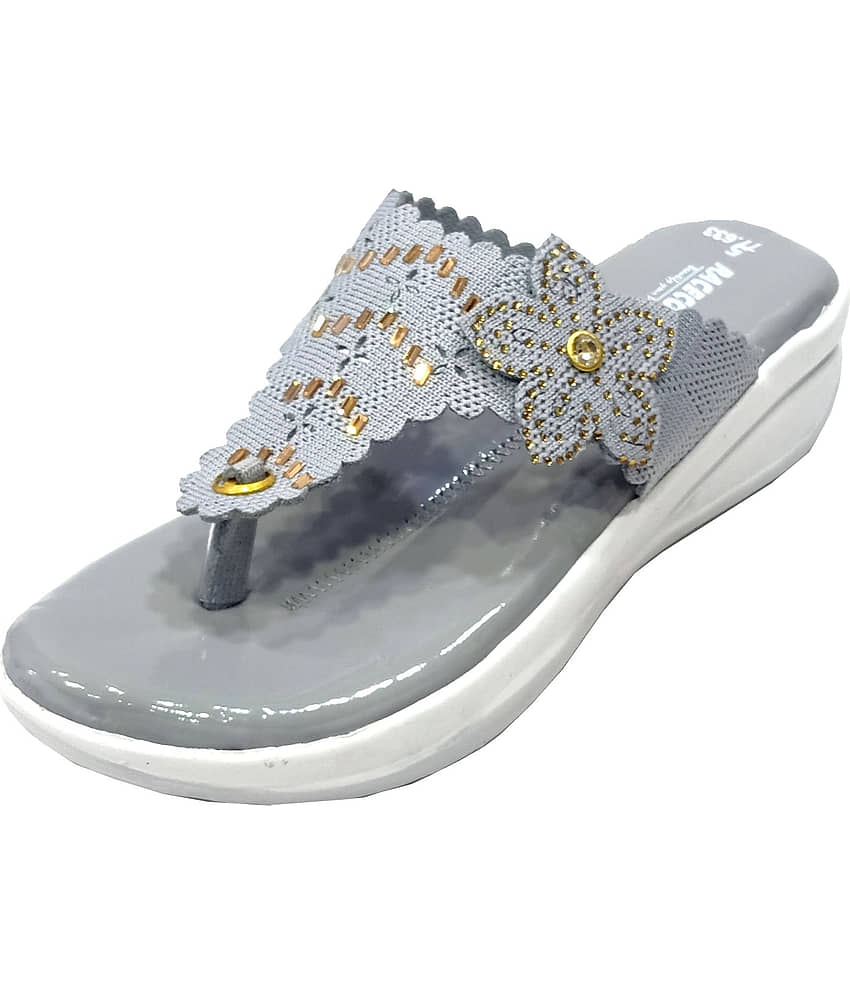 Racecourse - Gray Women's Slip On Heels view 2