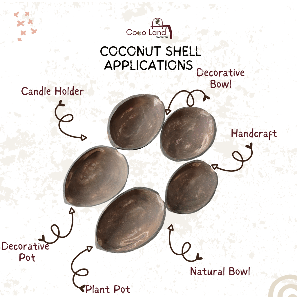 Coconut Shell Finished Oval Pot (100-150-250 ml) S-M-L | Size Decorative Pots,Candle Making,Candle Holder,Craft Making | Handicraft,Agricraft view 2