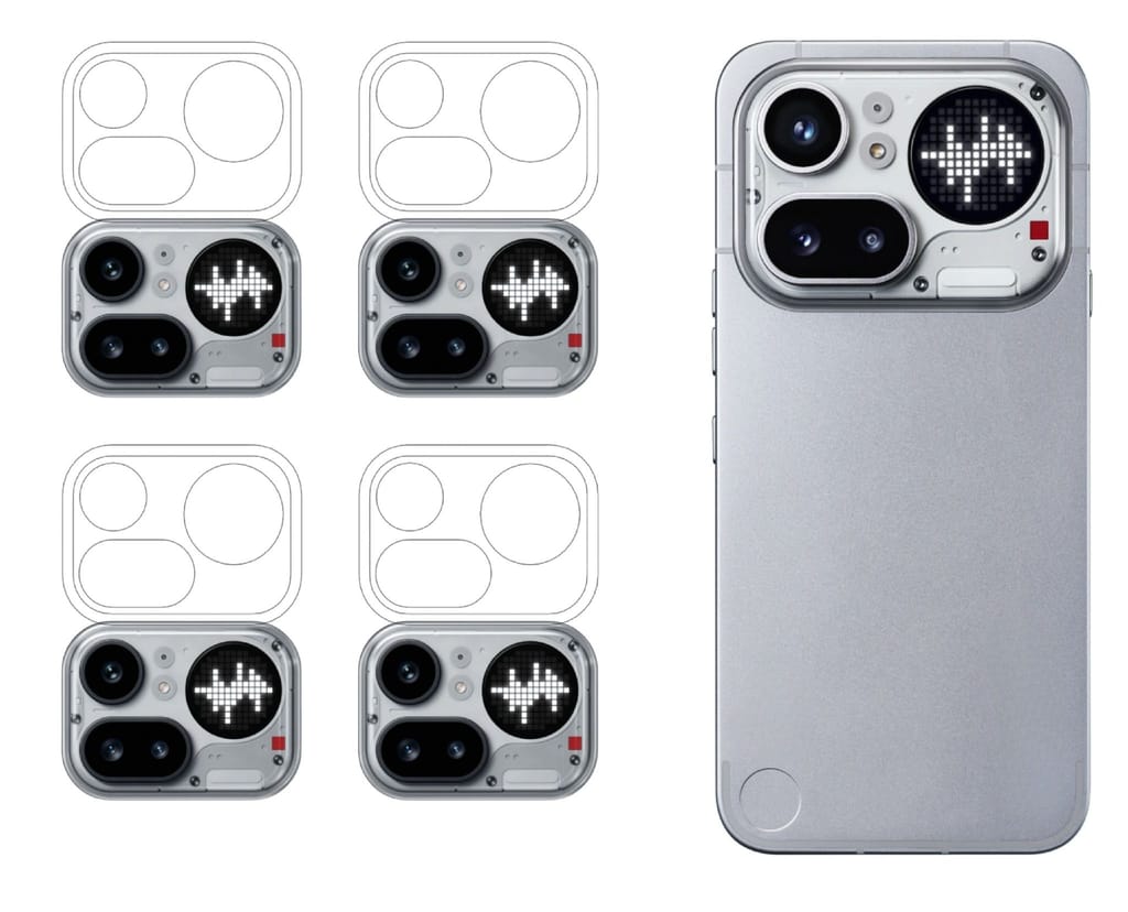 ISAAK Back Camera Lens Protector compatible for Nothing 4a Pro (Pack of 4) view 2