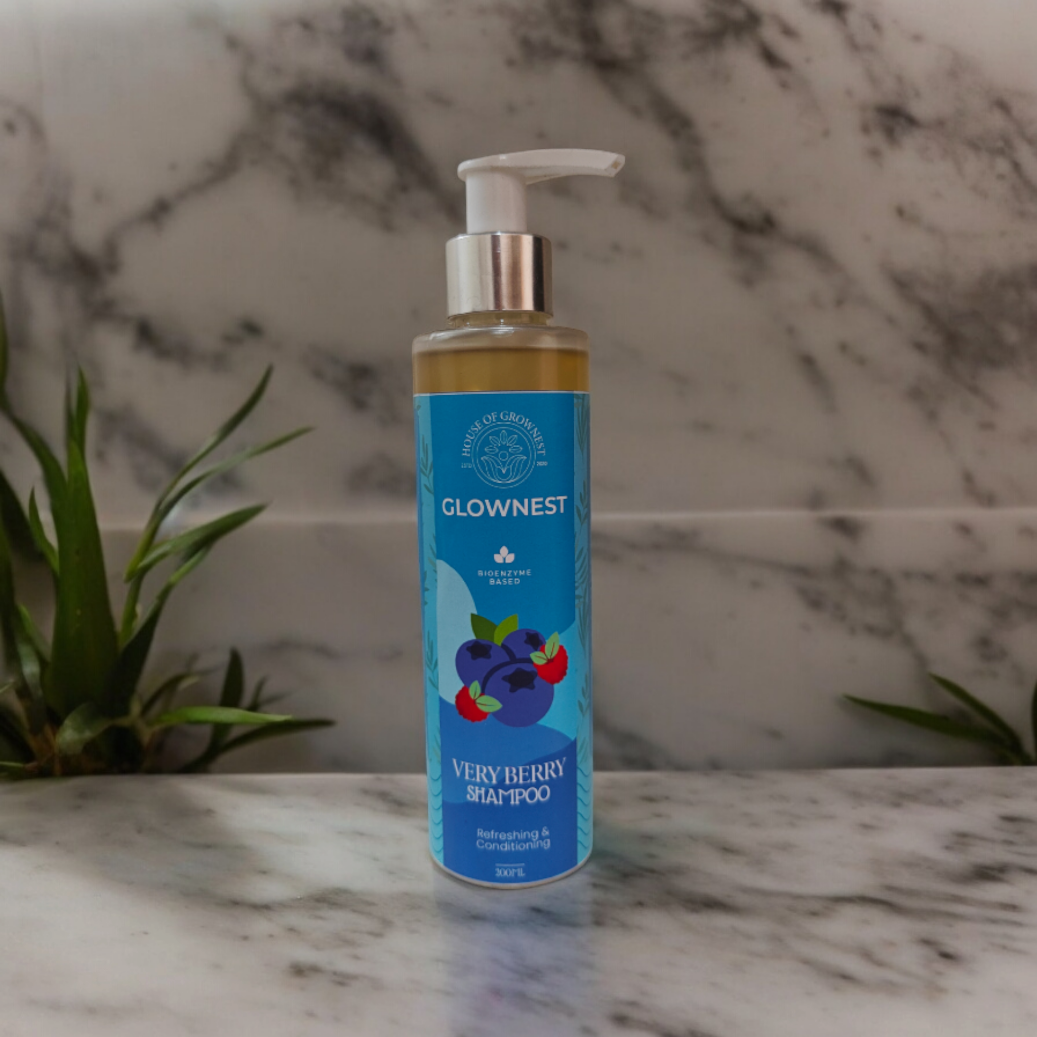 Glownest Bio Enzyme Based Very Berry Shampoo (200ml) view 2