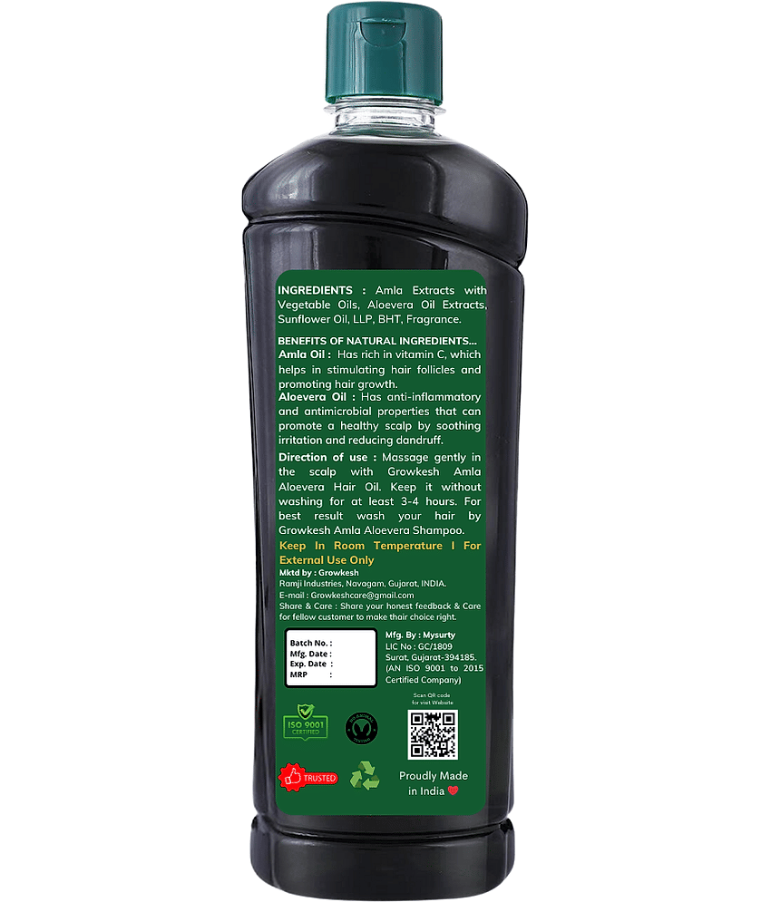 Growkesh Damage & Repair Amla Oil 500 ml ( Pack of 2 ) view 2
