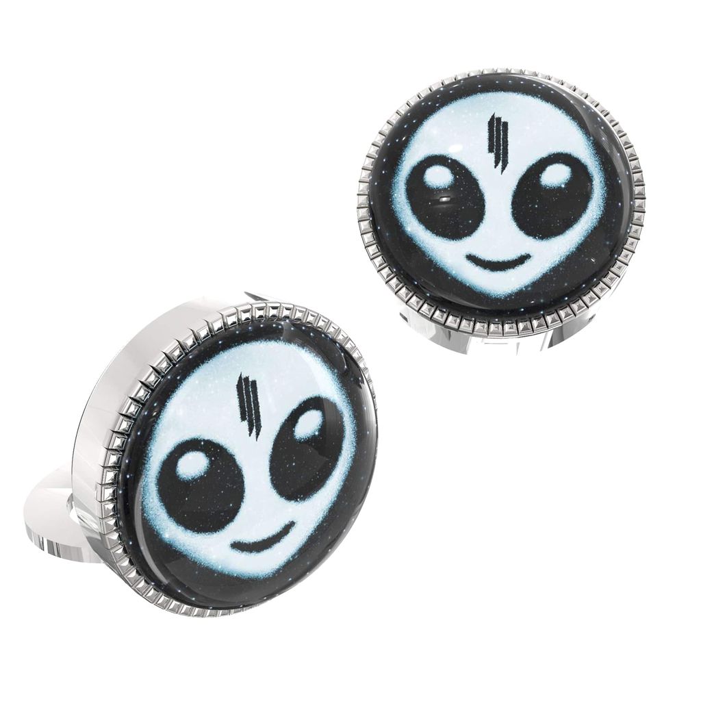 The Smart Buttons - Shirt Button Cover Cufflinks for Men - Skrillex Style view 2