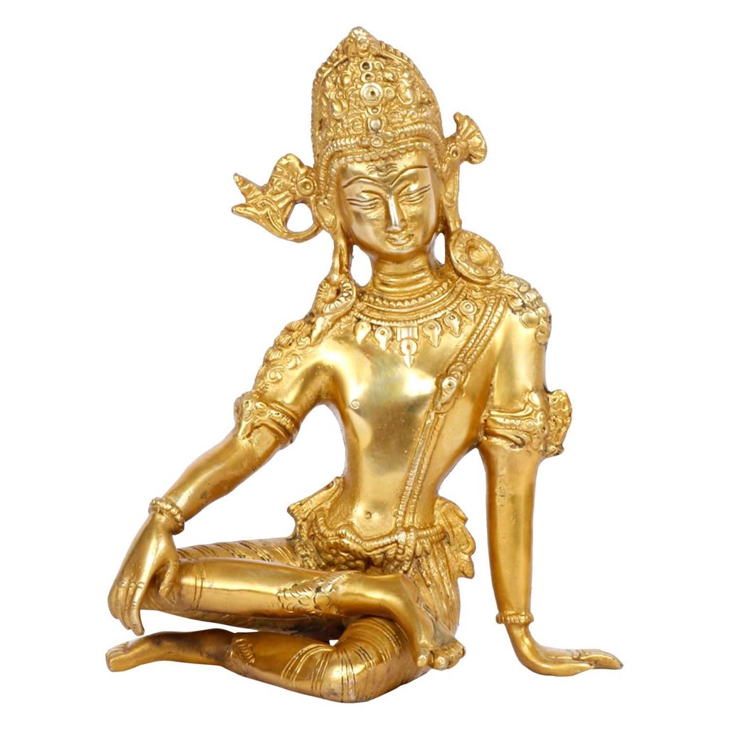 ARTVARKO Brass Murti of Lord Indra Dev Mahavastu Rain God | Inder Dev | Vastu Remedy | FengShui | Height 9.5 inches� view 2