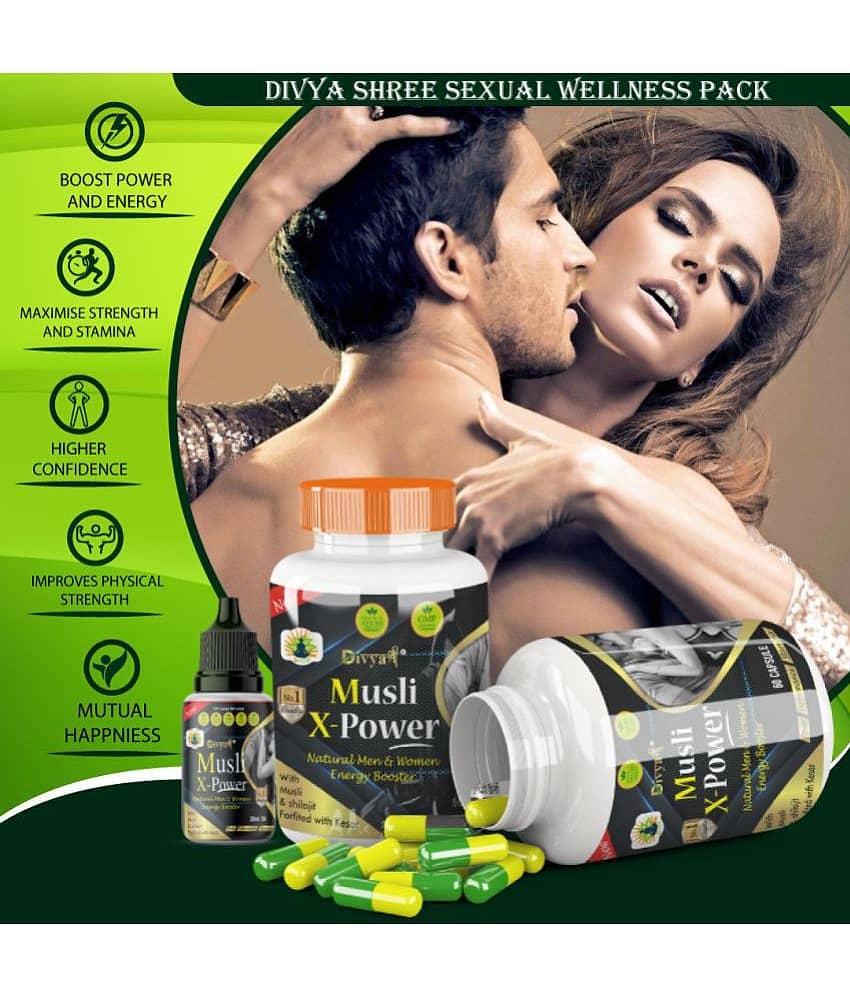 Divya Shree Musli X Power Capsule and Oil, Ling lamba mota bada Supplement