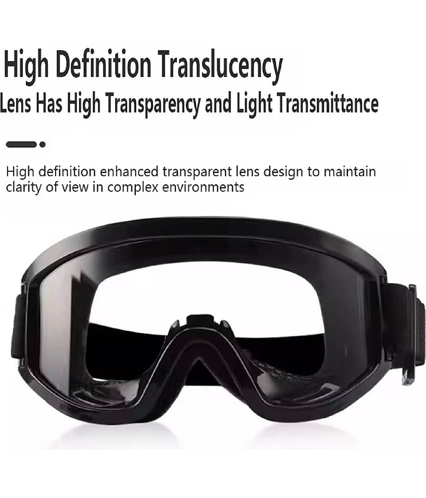 SHARUJA Dust Protected Transparent Riding Goggles ( Pack of 1 ) view 2