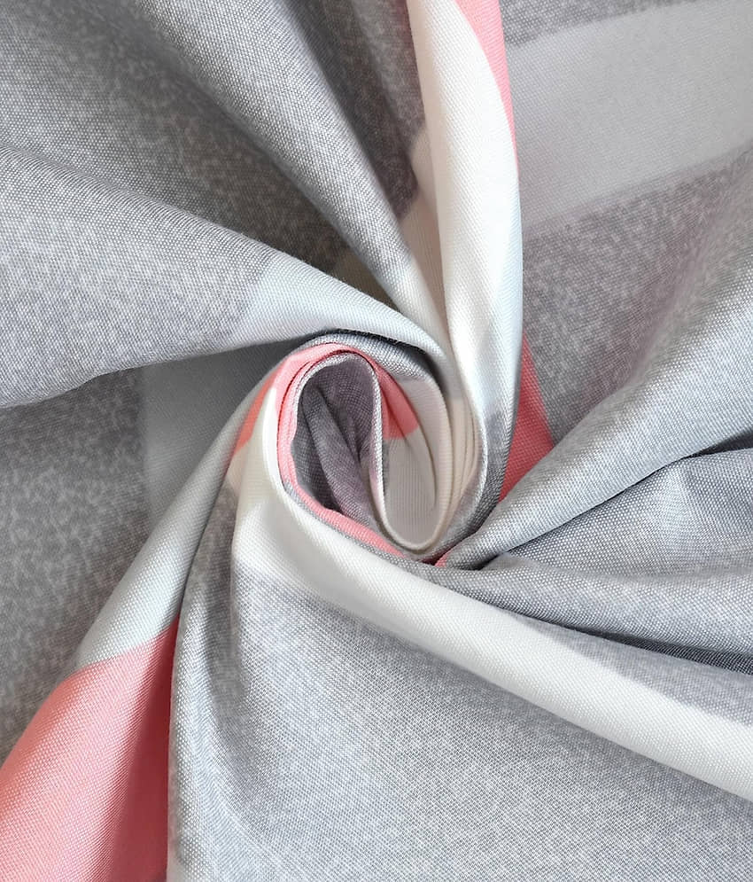 YKNIP Cotton Geometric Fitted ( King Size ) - Light Grey view 2