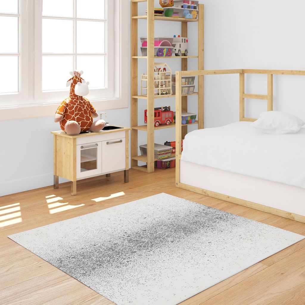 Neu Looms Handmade Viscose Wool Anti-Skid Rug Soft, Durable & Stylish for Bedroom, Living Room, Nursery, Playroom, Dorm & Reading Area view 2