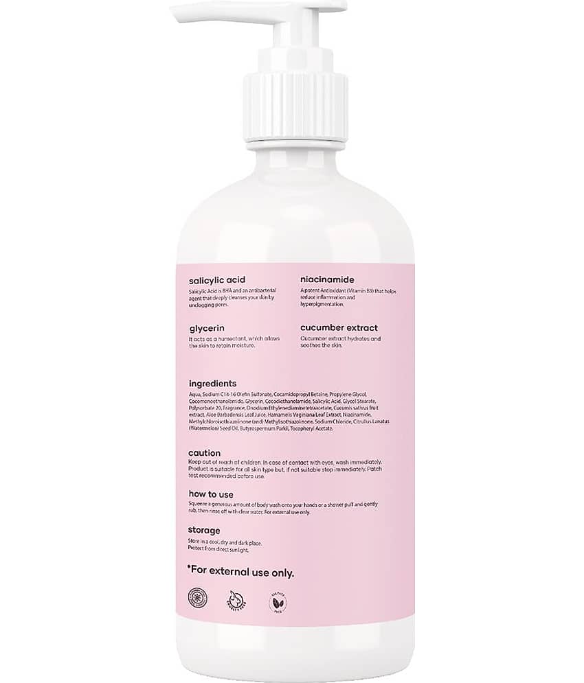 Saturn by GHC 2% Salicylic Acid Body Wash for Women with Niacinamide, Glycerine (Pack of 1 - 250 ml) view 2