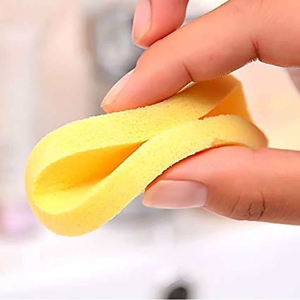 Professional Makeup Sponge Wedges - 12 Pieces Beauty Sponges Blender Set for Flawless Liquid & Cream Makeup Application with Case (Yellow) view 2