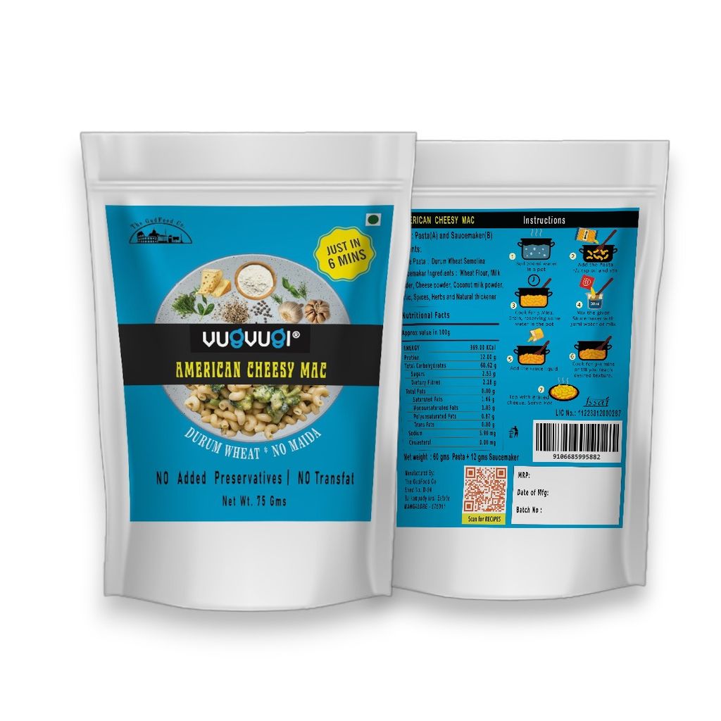 VUGVUGI Durum Wheat Pasta Instant meal Combo (75g x4) view 2