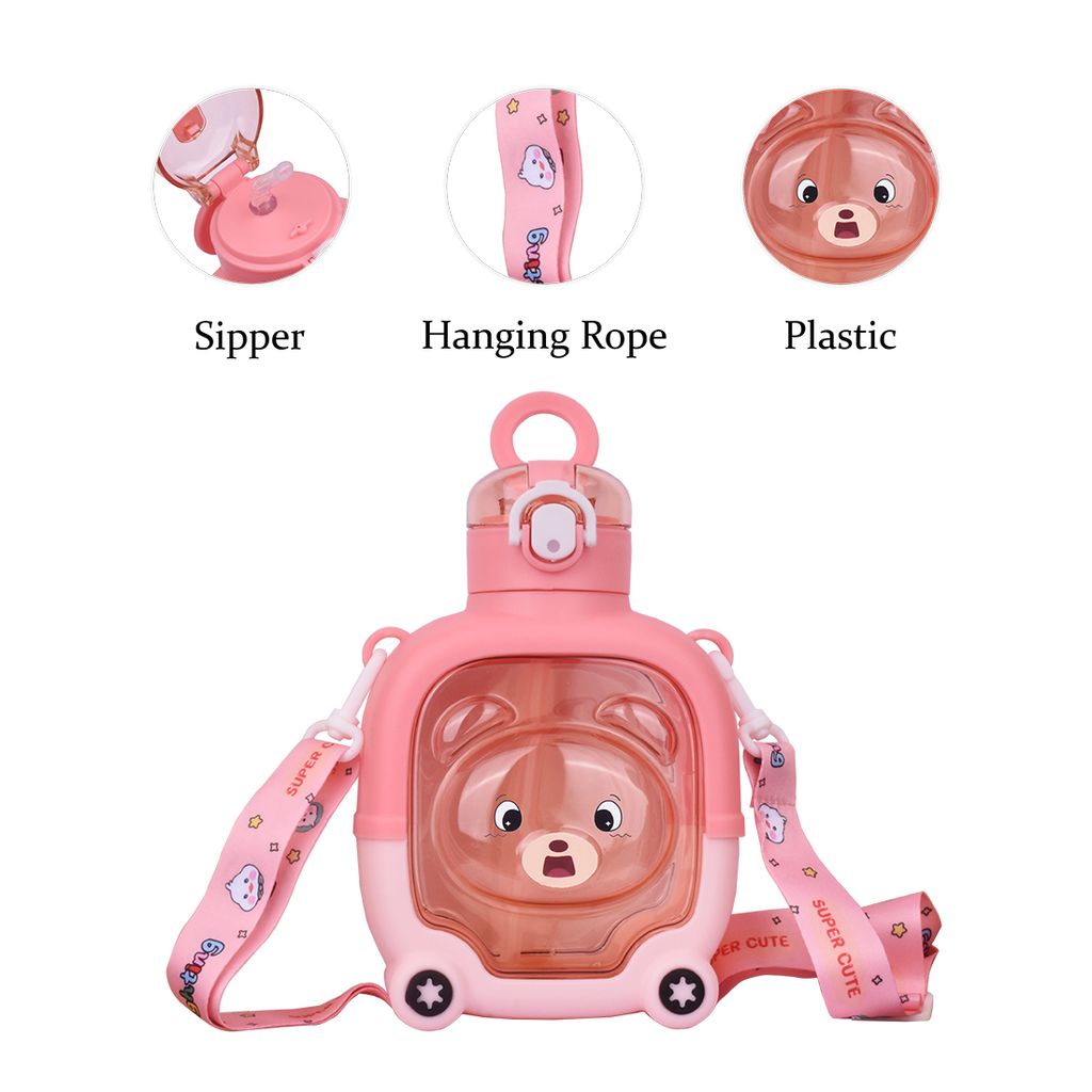 Teddy Bear Water Bottle | Kids Sipper Water Bottle | Cute Bear Water Bottle | Teddy Water Bottle | Water Bottle Teddy | Water Bottle Teddy Bear | Kids Water Bottle | Children's Water Bottle | School Kids Water Bottle | Sipper Water Bottle view 2