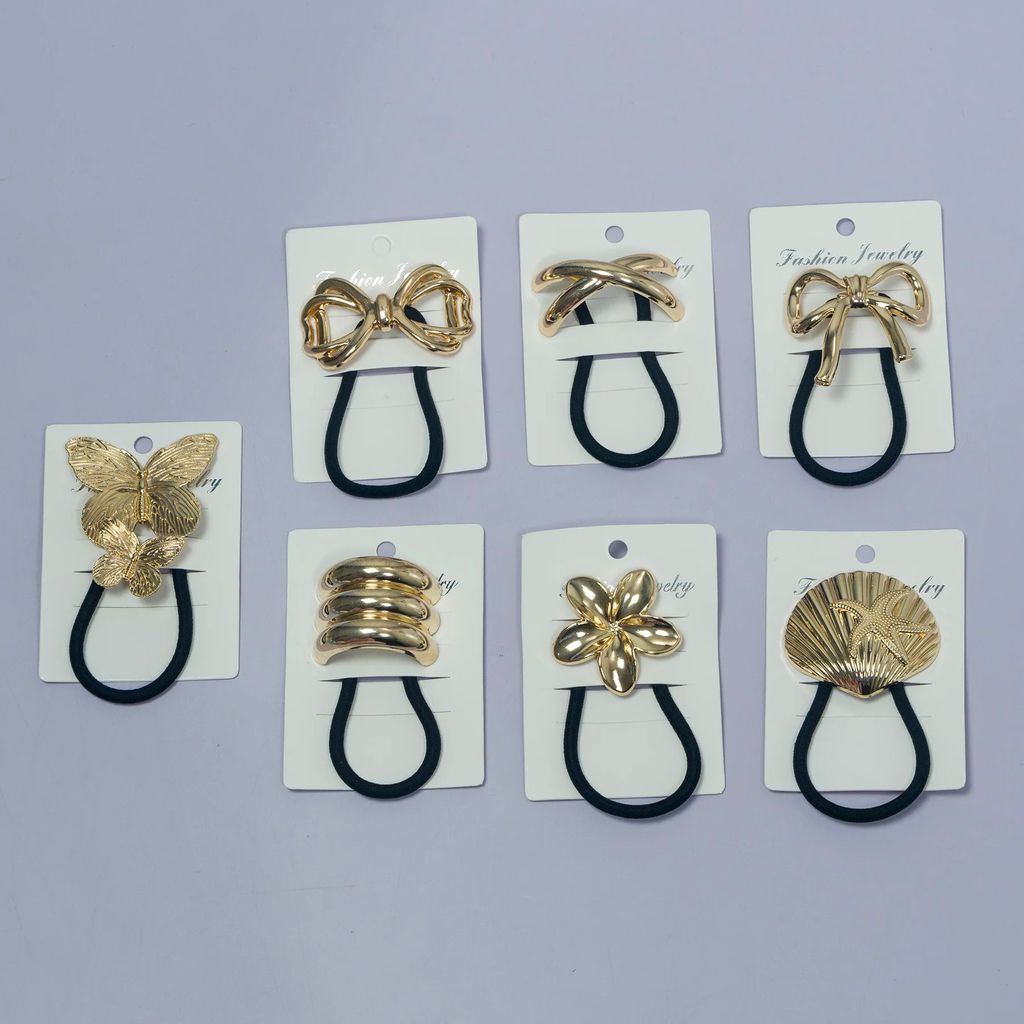 Golden Metal Hair Tie