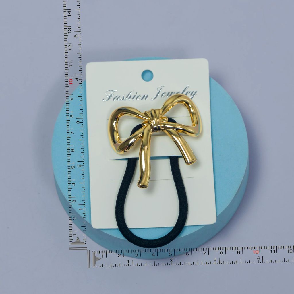 Golden Metal Hair Tie view 2