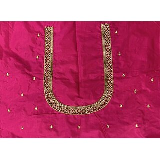 RR FABRIC Cotton Silk Self Design Blouse Material view 2