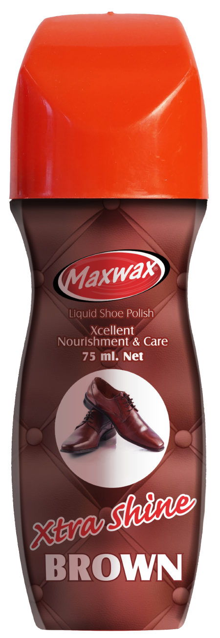Maxwax Liquid Shoe Polish 75 ml - Brown