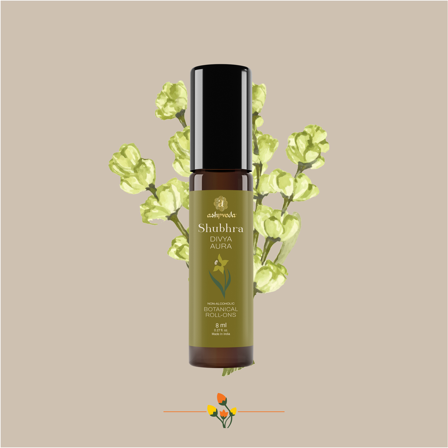 Ashpveda Divya Aura Floral Roll-On Attar