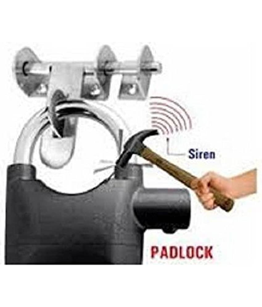 TALC Alarm Padlock Electronic Alarm Lock for Door/Bicycle/Motorbike - Black view 2