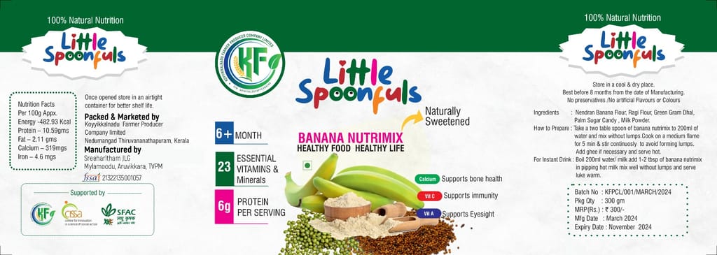 Little Spoonfuls Banana Nutrimix view 2