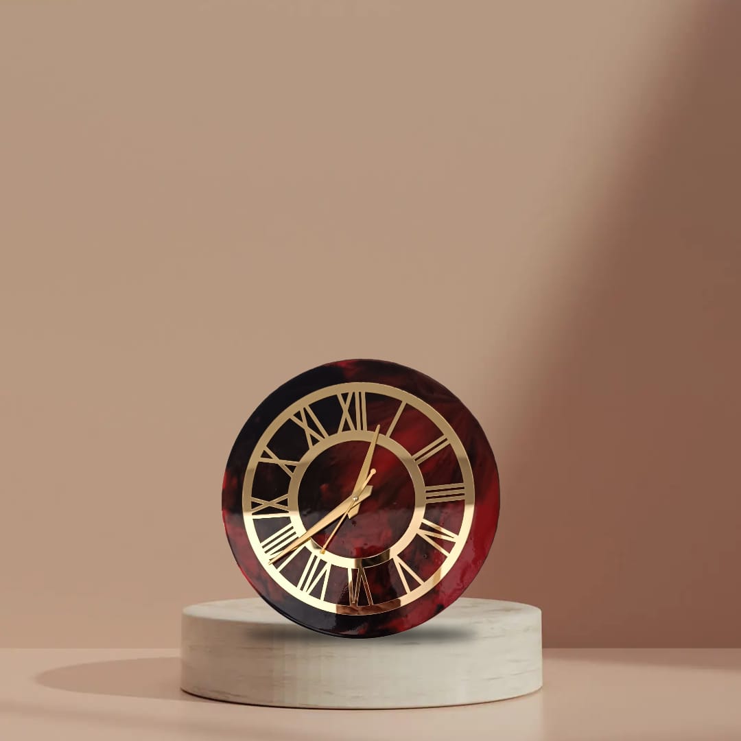 Resin handmade costmized Wall clock with attractive look and unique design view 2