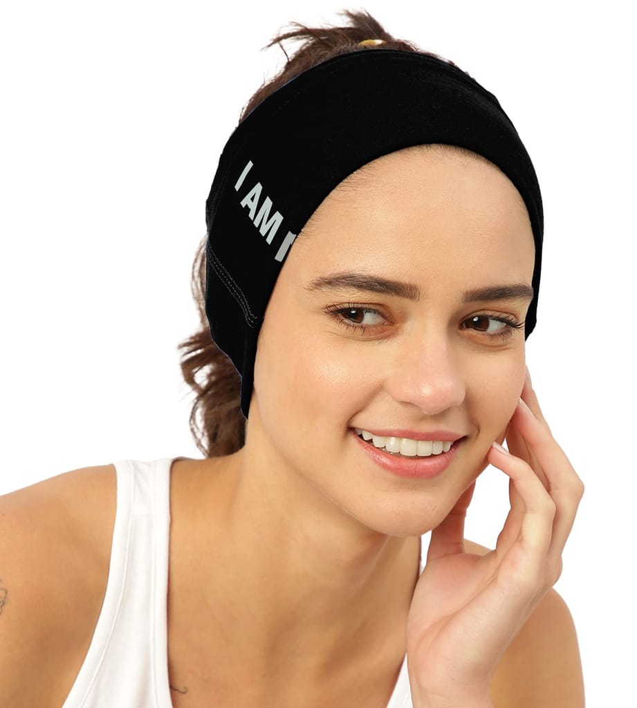 FREECULTR Unisex Bamboo Bandana, Anti Microbial Super Soft & Comfort Fit, Breathable Multipurpose Headband, Face Mask for Dust Protection and Sun - Size Printed Pack of 3-Black, Sand, Charcoal view 2
