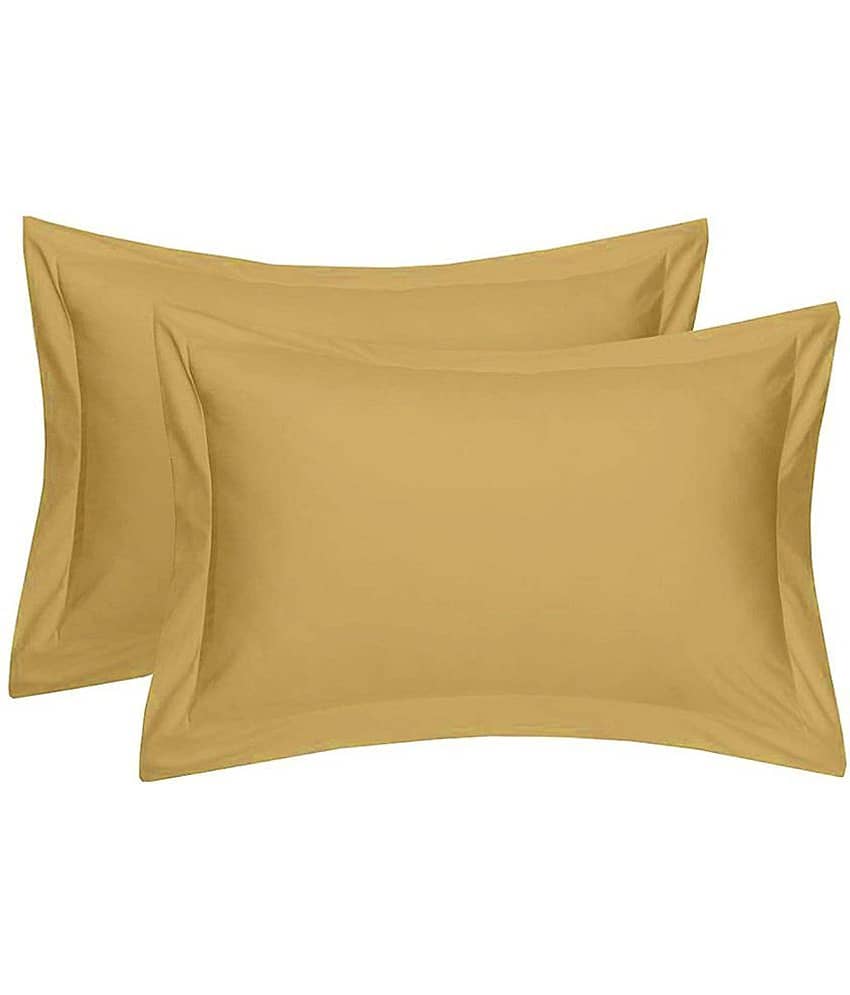 MAHALUXMI COLLECTION - Pack of 2 Microfiber Solid Standard Size Pillow Cover ( 68.58 cm(27) x 43.18 cm(17) ) - Magenta view 2