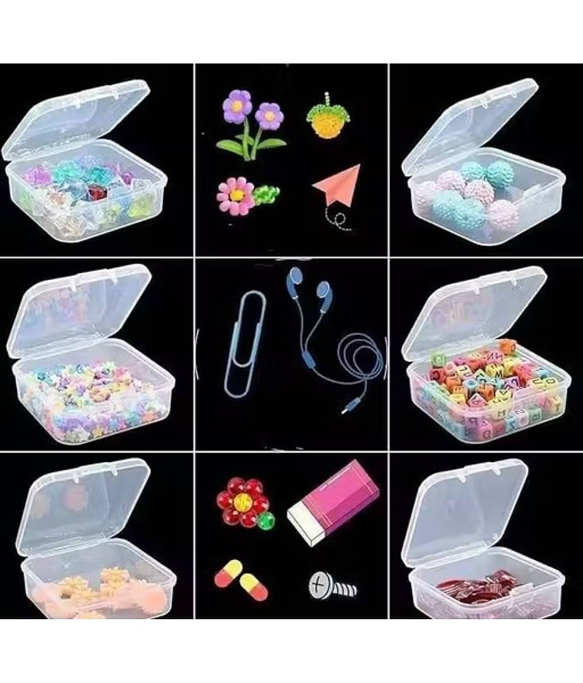 THRIFTKART-Jewellery & Accessories Storage Box | 30 Box Multi-Compartment Organizer with Removable Grids | Plastic Organizer Box for Earrings, Beads, Craft & Small Items (Pack-1) view 2