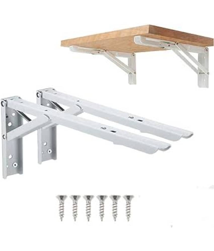 ADISON shelf bracket mild steel heavy duty heavy duty pack of 1 pair 22.5 cm in length best for shelf hanging