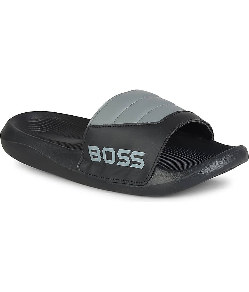 PERY PAO Grey Men's Slide Flip Flop view 2