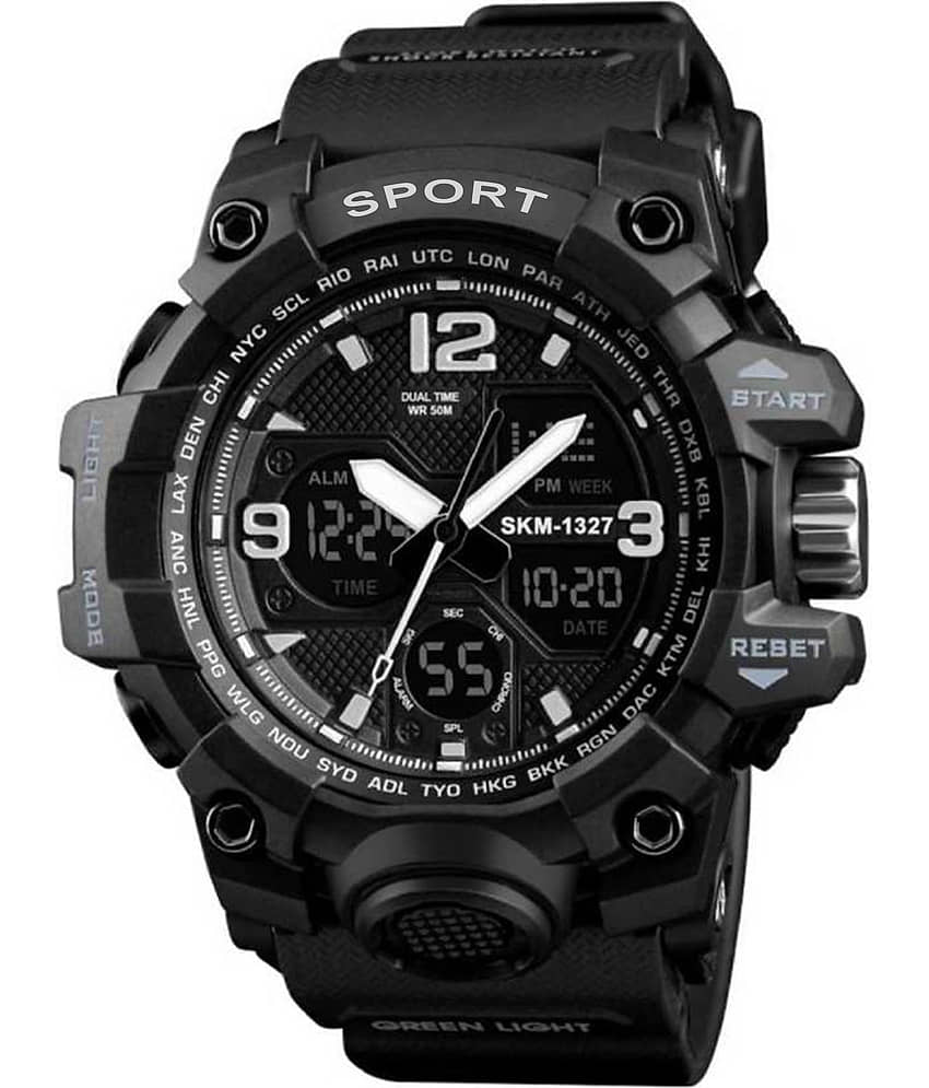 Harbor Black Silicon Analog-Digital Men's Watch view 2