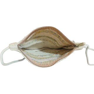 Earthloom Multicolor Handwoven Fringe Sling Bag view 2