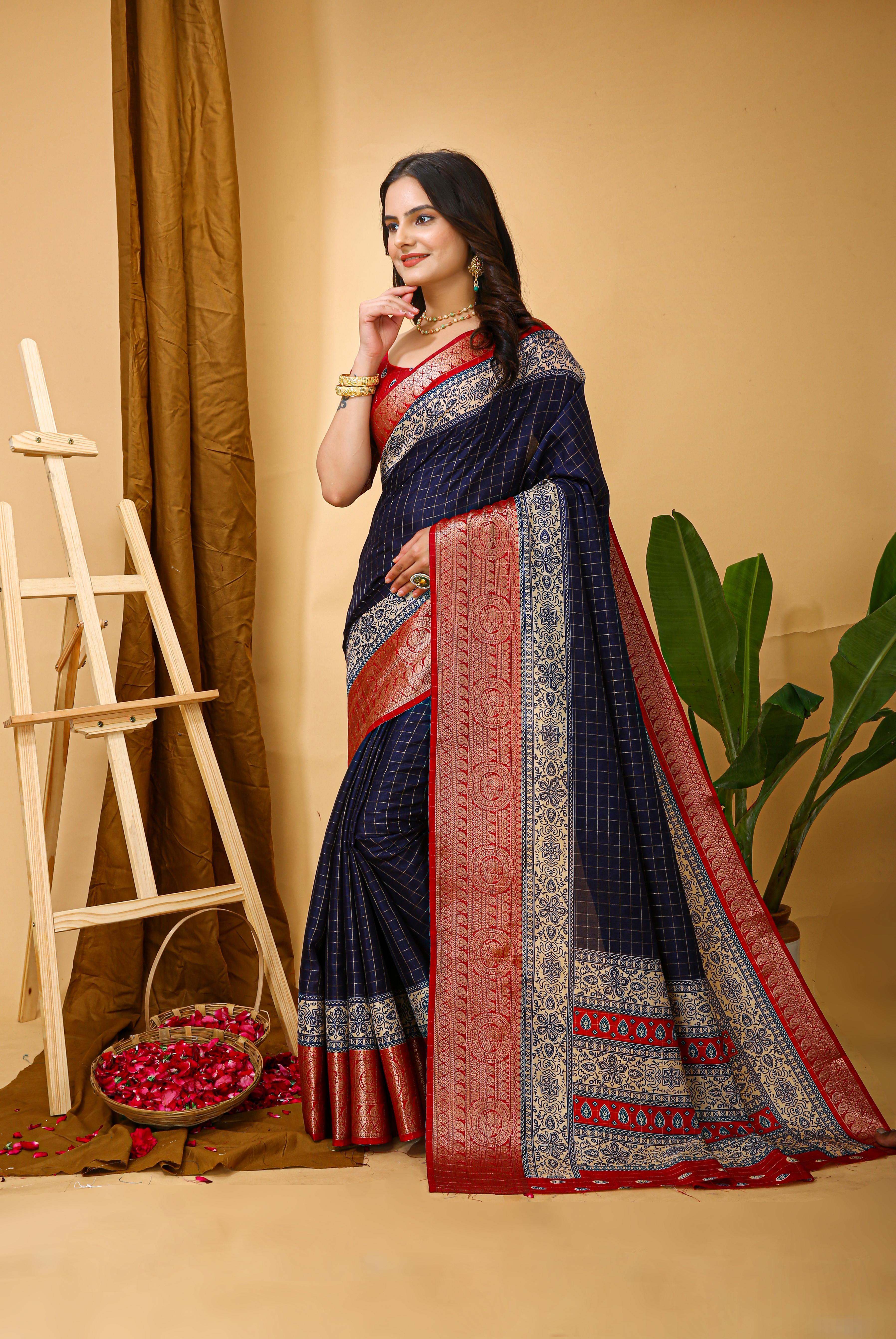 Dola Silk Saree Party Wear view 2