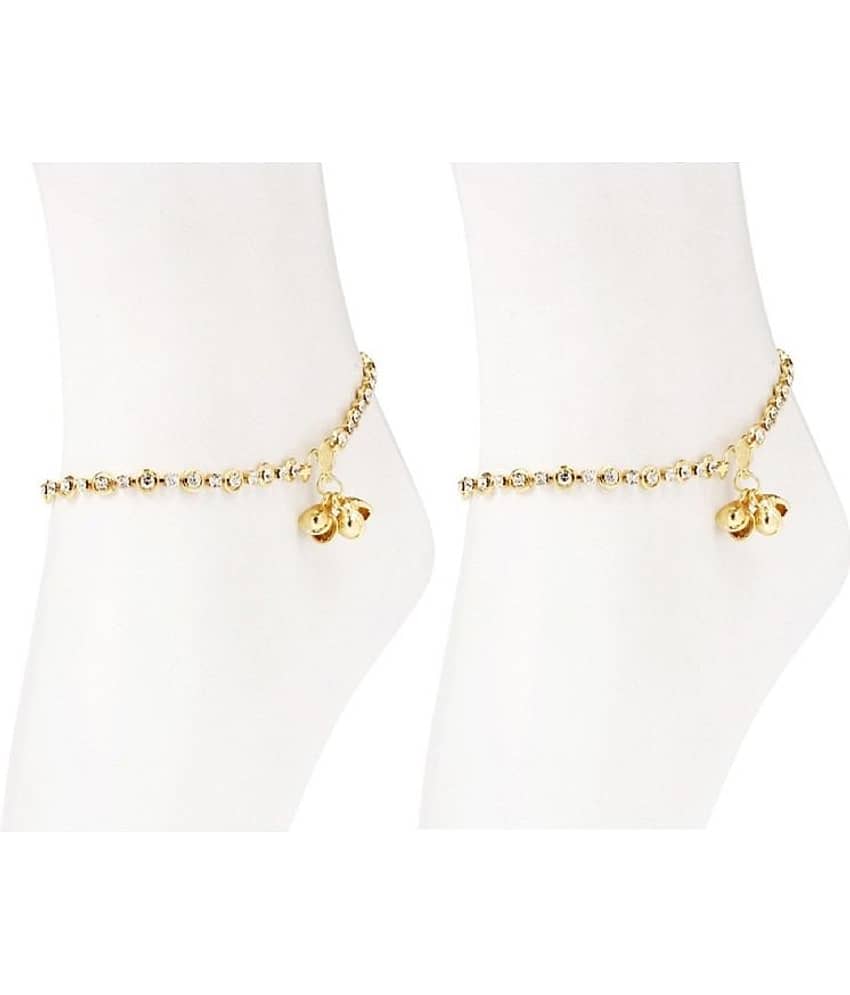 AKLINA Multicolor Anklets ( Pack of 2 ) view 2