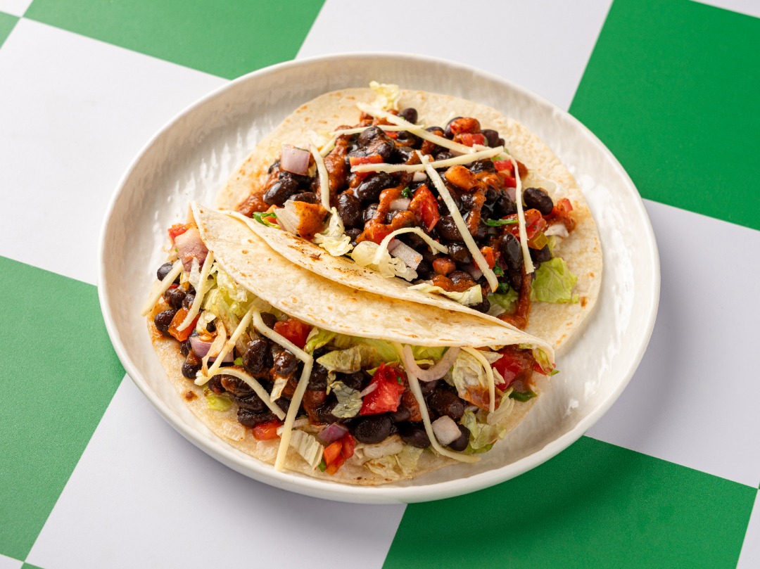 Black Bean Softshell Tacos (H)
