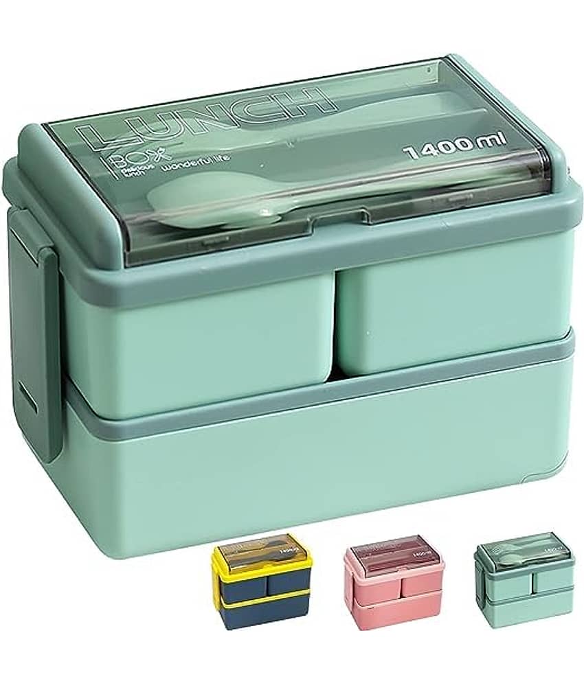 Swaraa Kitchenware Plastic Lunch Box 1 - Container ( Pack of 1 )