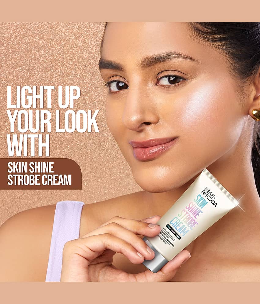 Hilary Rhoda Skin Shine Strobe Cream , 2 in 1 - Highlighter & Moisturiser , Luminous Finish (Sterling Silver - Shade 01) view 2