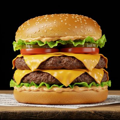 Cheddar Cheese Burger Duplo