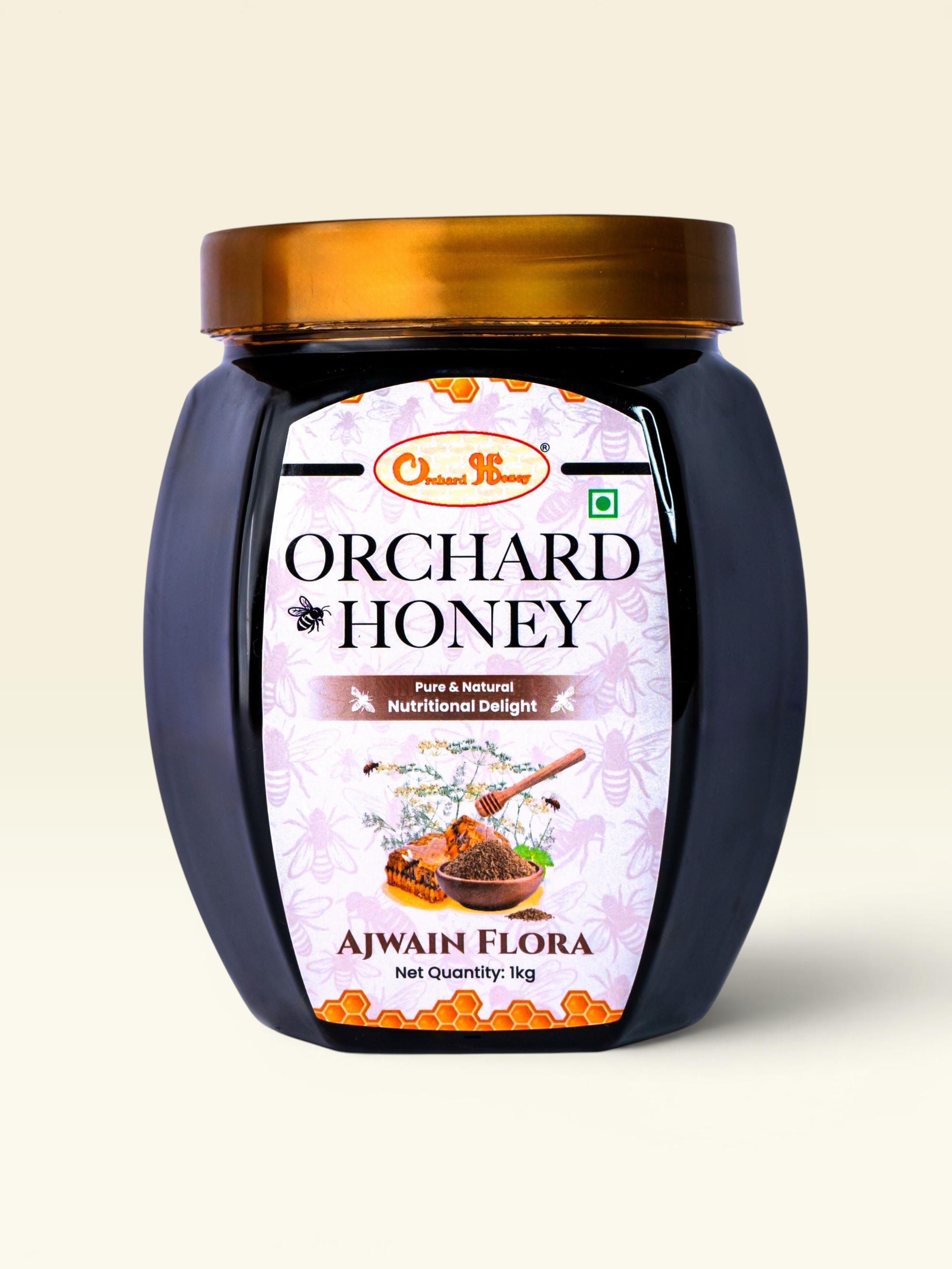 Orchard Honey Ajwain Flora Honey Pure & Premium Honey for Immunity Original Fresh Honey 1kg
