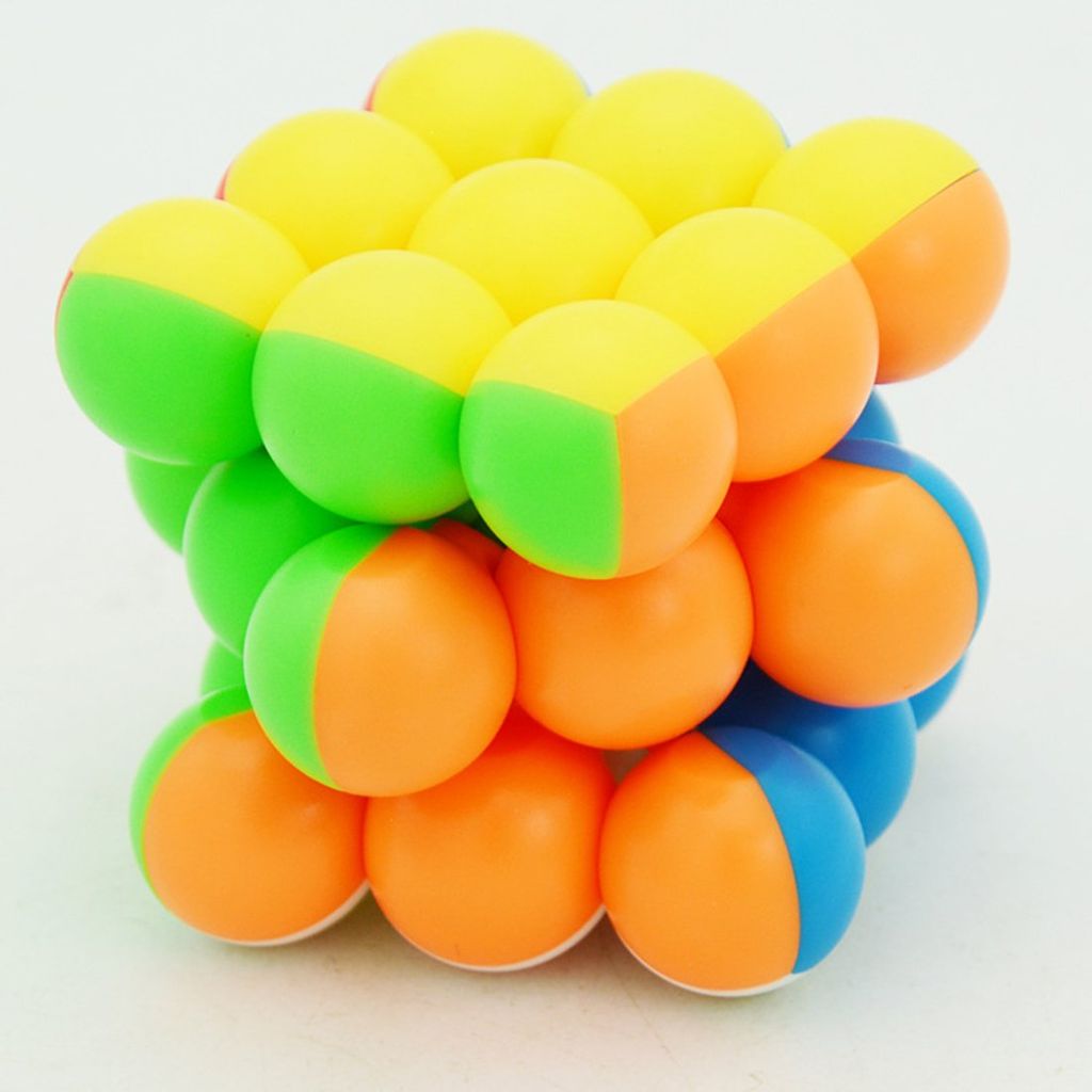 Round Ball 3x3x3 Magic Cube | Smooth Stickerless Professional Speed Cube | Brain-Boosting Puzzle Game view 2