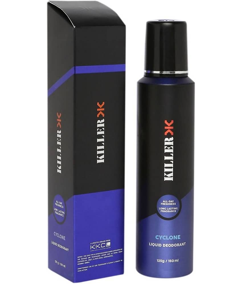 Killer Cyclone No Gas Liquid Body Spray Deodorant Spray for Men 150 ml ( Pack of 1 )