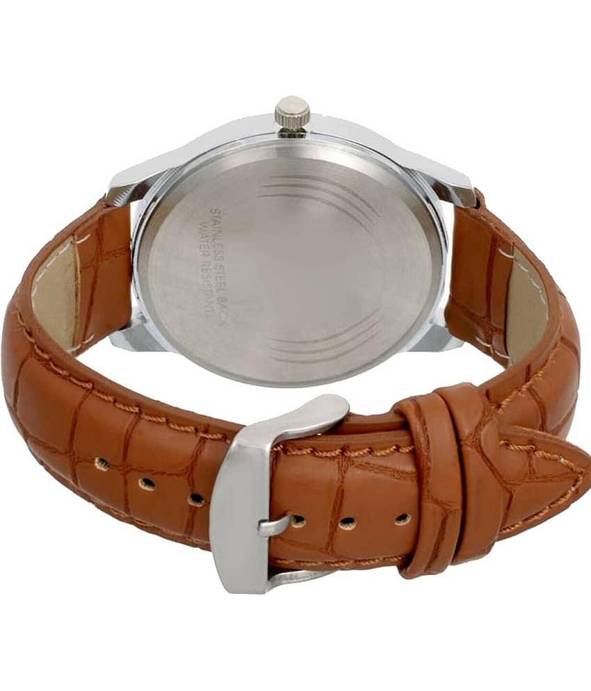 Trex Brown PU Analog Men's Watch view 2