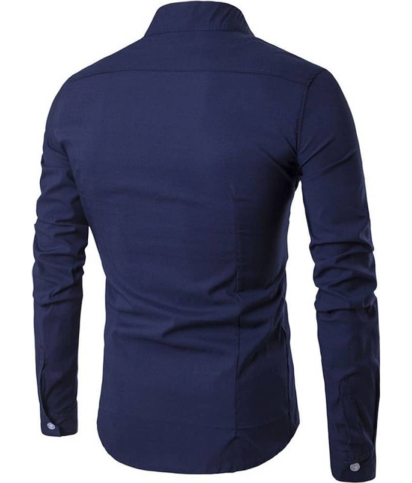 Vida Loca Linen Navy Shirt view 2