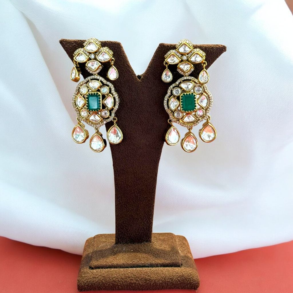 Kundan and Meenakari Choker Necklace Set By Dia Art Jewels view 2