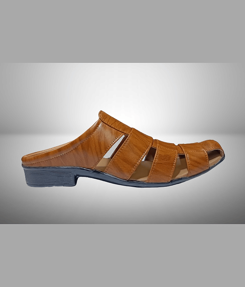 RAGE GAZE - Tan Men's Floater Sandals view 2