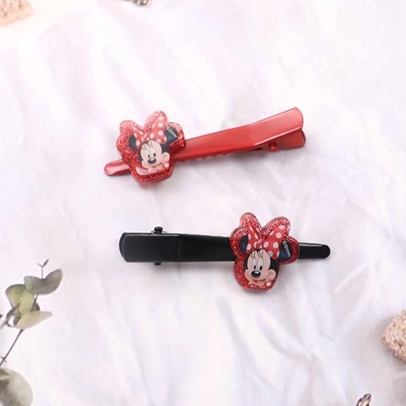 Li'l Diva Minnie Mouse Pack of 2 Multicoloured Hair Pins For Girls 3 Years and Above view 2