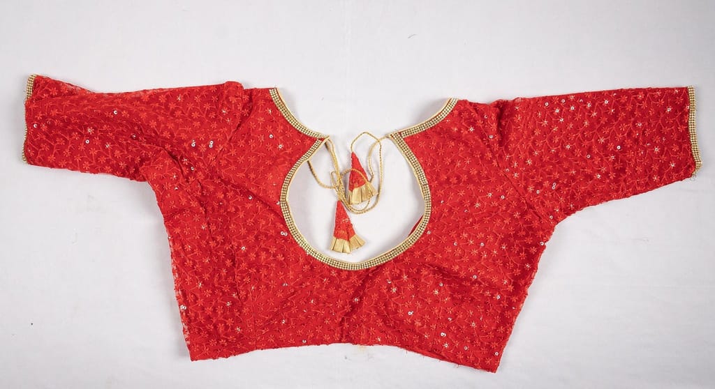 designer netted blouse view 2