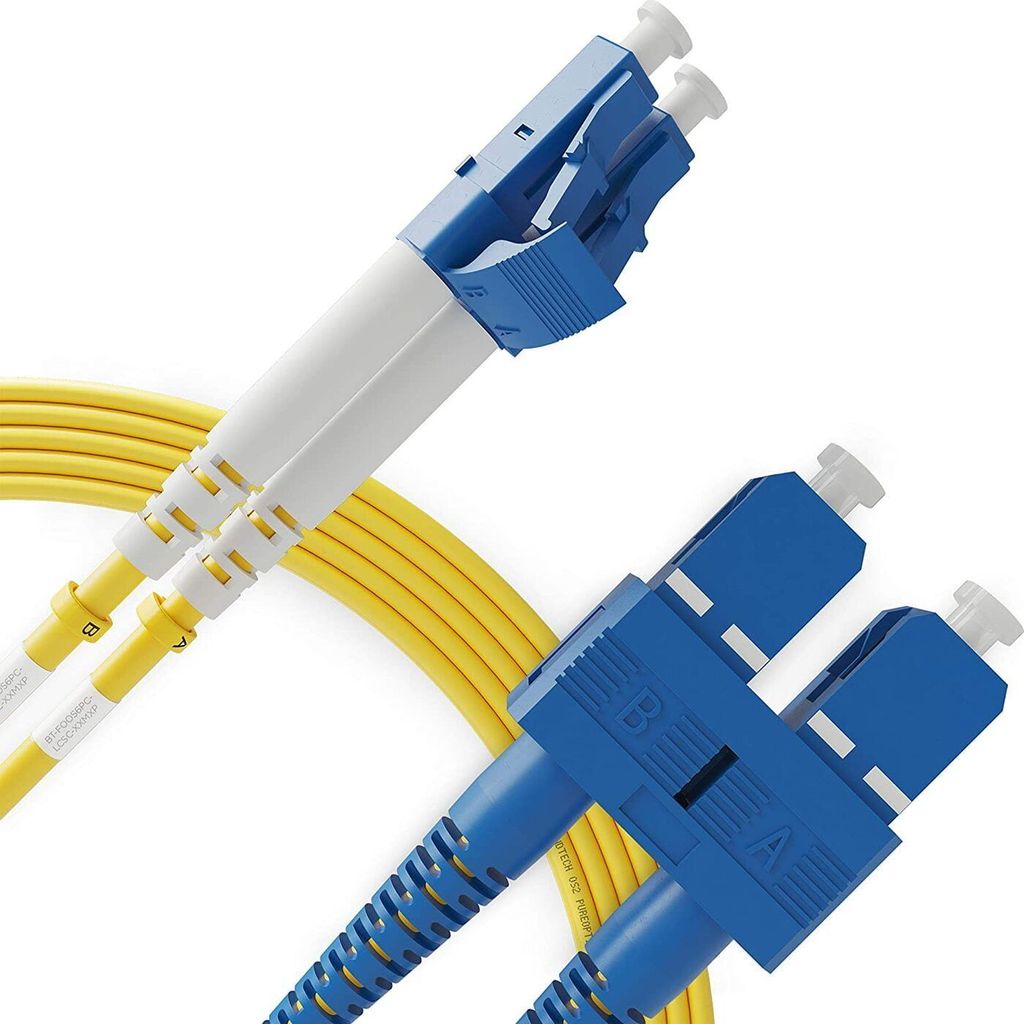 Fiber Optic LC/UPC-LC/UPC SM DX 3m OS2 9/125um Patch Cord view 2