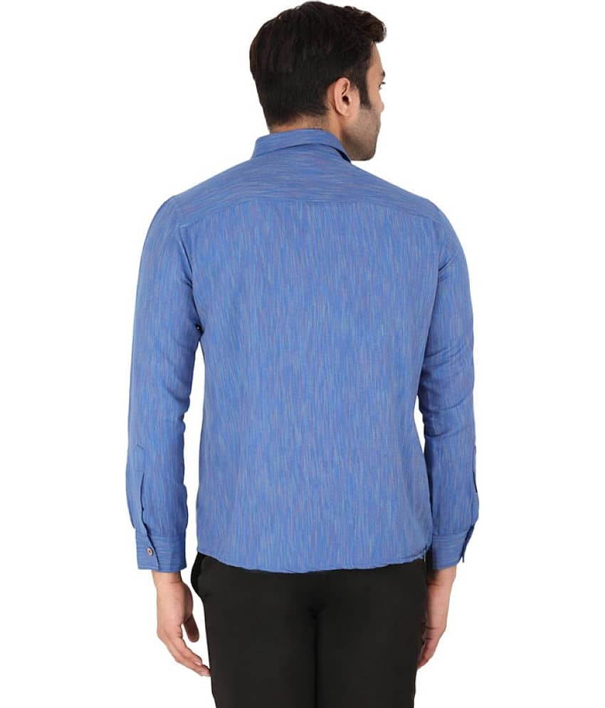 Latest Chikan - Cotton Blend Regular Fit Orange Men's Casual Shirt ( Pack of 1 ) view 2