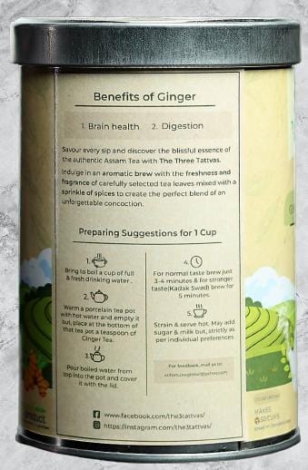 The Three Tattvas Ginger Tea 100Gm view 2