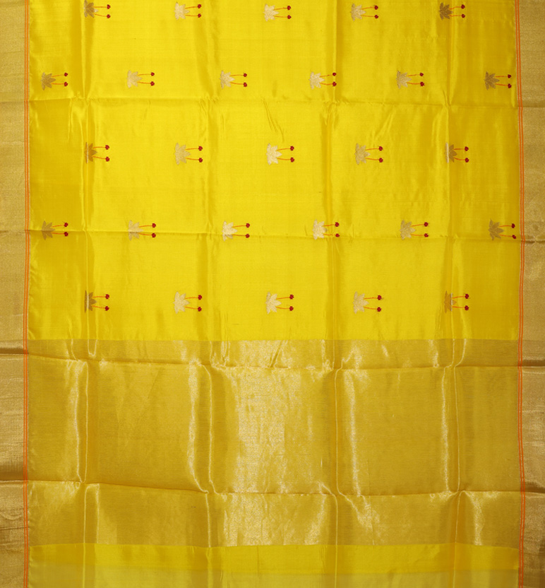Handloom Chanderi Pure Silk Saree view 2
